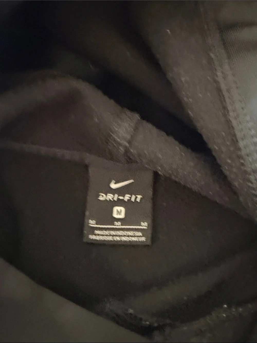 Nike Black Hoodie with White Swoosh and SOFTBALL Text
